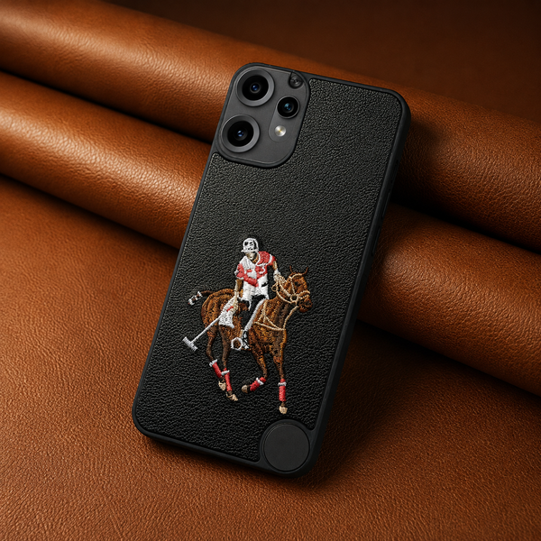 Black Leather Horse Rider OC Ornamented for CMF PHONE 2 Pro