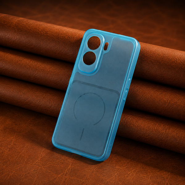 Light Blue Amber Silicone Case for Vivo T5 Pro