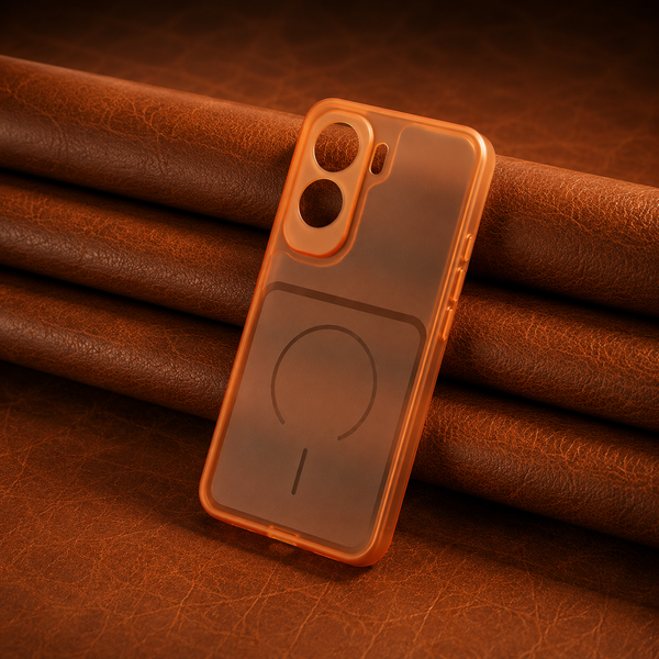 Orange Amber Silicone Case for Vivo T5 Pro