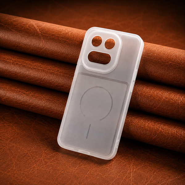 White Amber Silicone Case for IQOO 15