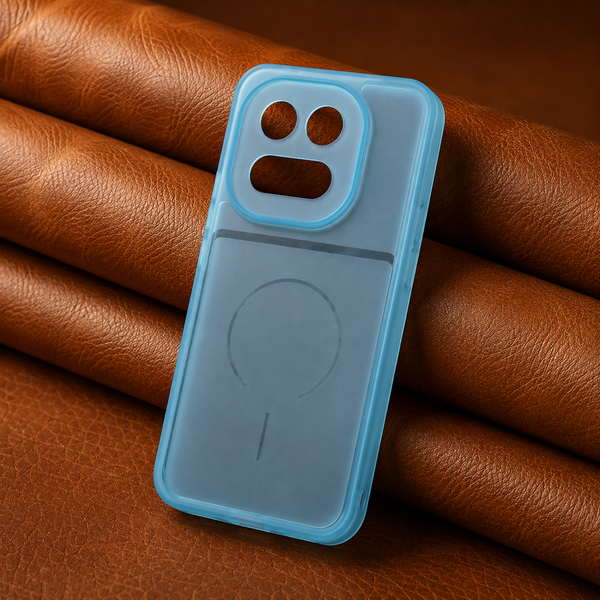 Light Blue Amber Silicone Case for IQOO 15