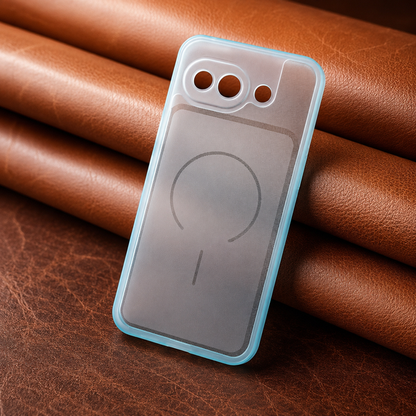 Light Blue Amber Silicone Case for Google Pixel 10a