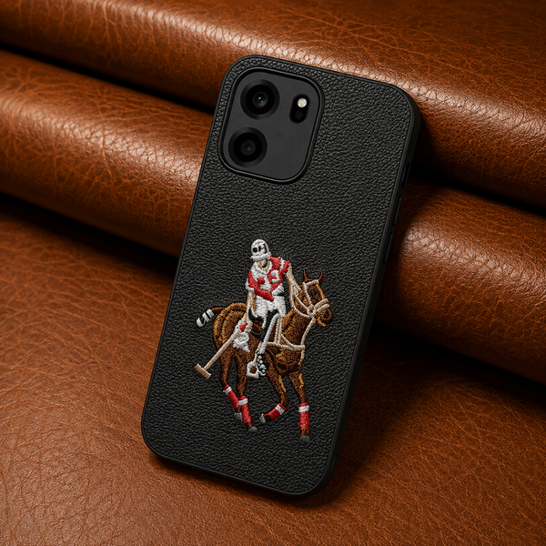 Black Leather Horse Rider OC Ornamented for Oneplus Nord Ce 6