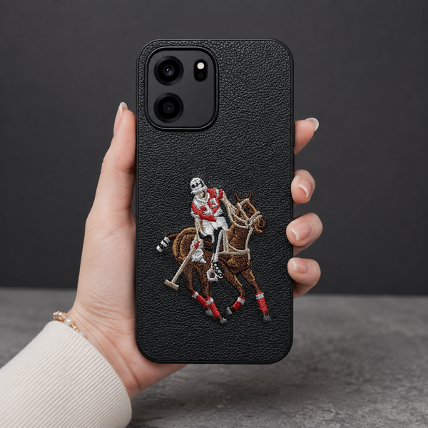 Black Leather Horse Rider OC Ornamented for Oneplus Nord Ce 6