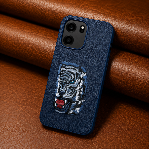 Blue Leather Blue Lion OC Ornamented for Oneplus Nord Ce 6