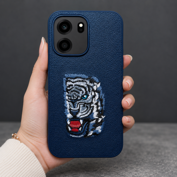 Blue Leather Blue Lion OC Ornamented for Oneplus Nord Ce 6
