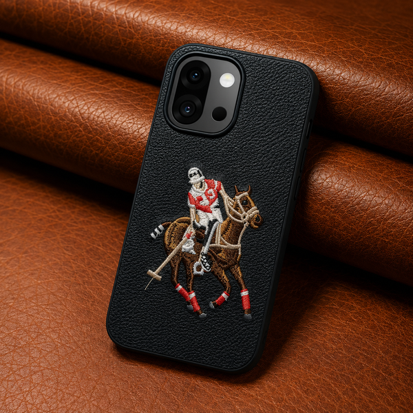 Black Leather Horse Rider OC Ornamented for Oneplus 13s