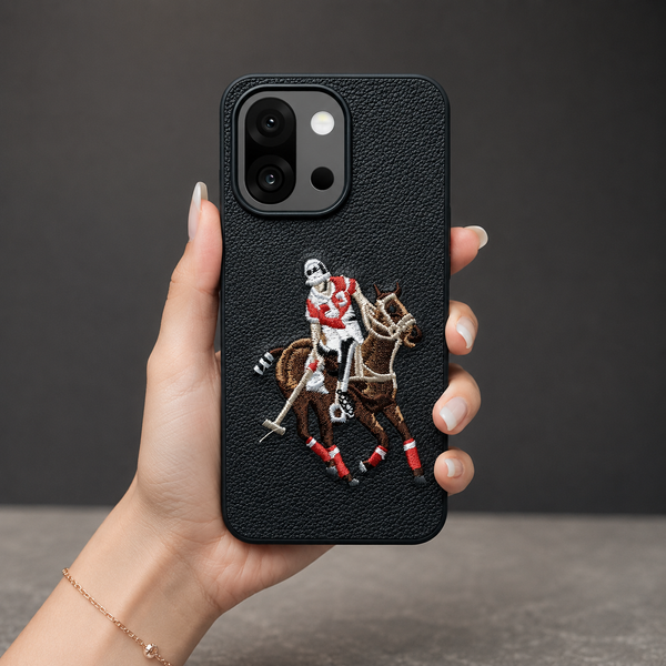 Black Leather Horse Rider OC Ornamented for Oneplus 13s