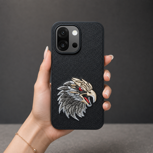 Black Leather Eagle OC Ornamented for Oneplus 13s