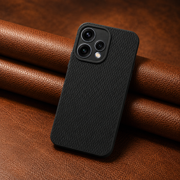Black Line Wave Silicone Case for Oppo Reno 15c