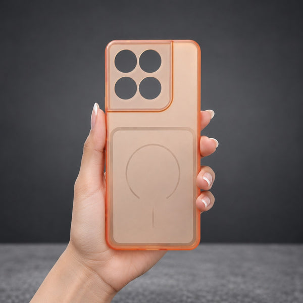 Orange Amber Silicone Case for  Motorola Edge 60 Fusion