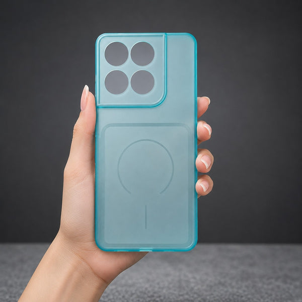 Light Blue Amber Silicone Case for Motorola Edge 60 Fusion