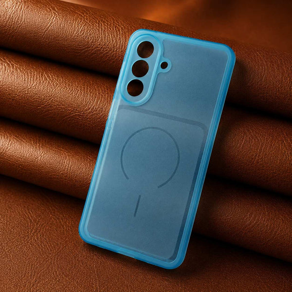 Light Blue Amber Silicone Case for Samsung A57