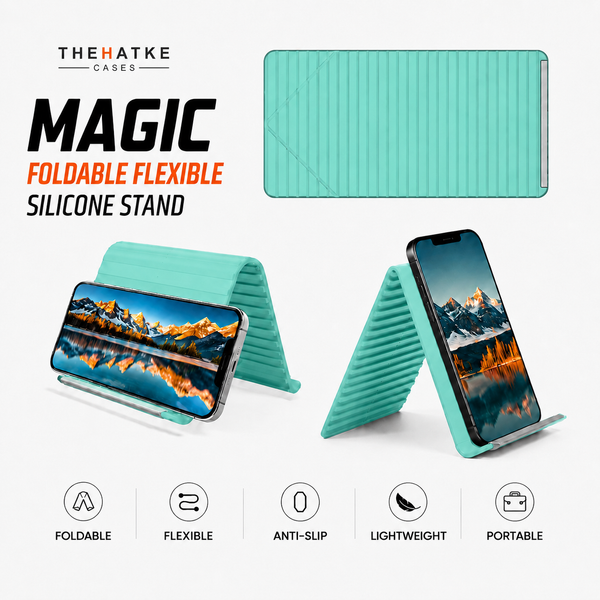 Sea Green Magic foldable flexible silicone stand
