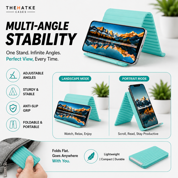 Sea Green Magic foldable flexible silicone stand