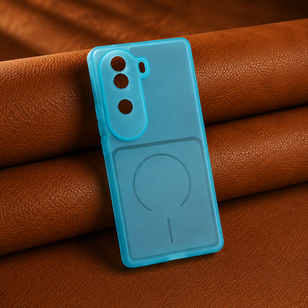 Light Blue Amber Silicone Case for Vivo V40e