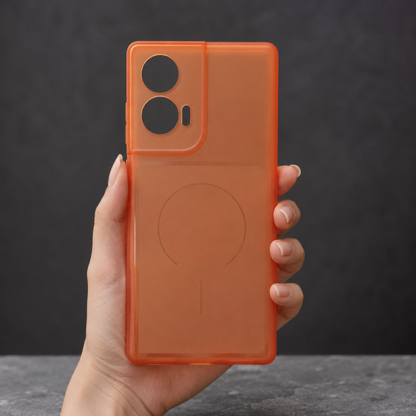 Orange Amber Silicone Case for  Motorola Edge 50 Fusion