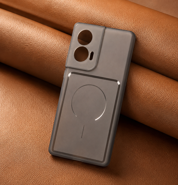Black Amber Silicone Case for  Motorola Edge 50 Fusion