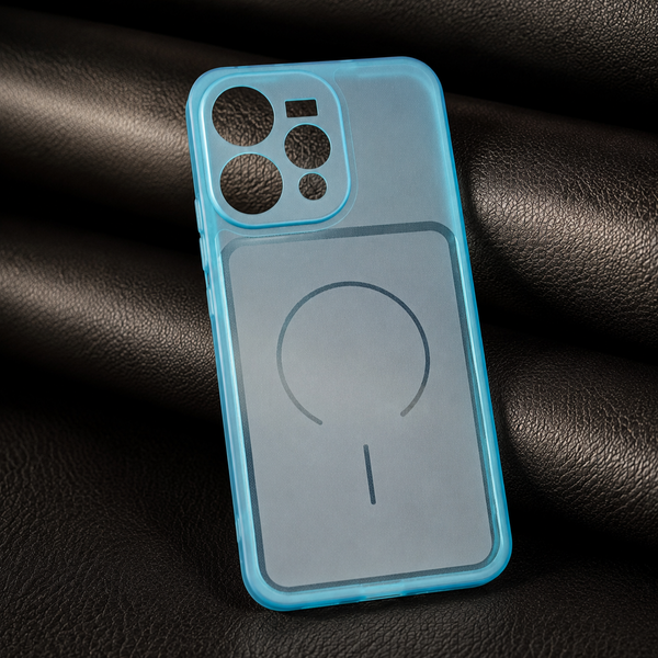 Light Blue Amber Silicone Case for Oppo Reno 15