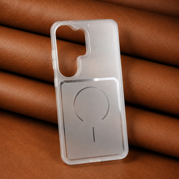 White Amber Silicone Case for Samsung S26 Ultra