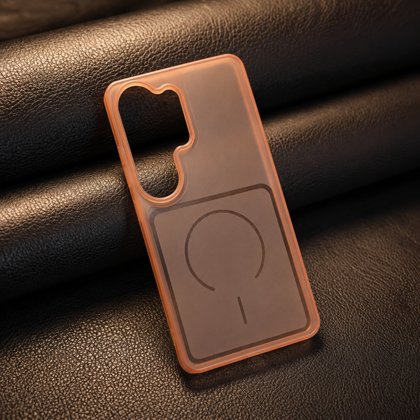 Orange Amber Silicone Case for Samsung S26 Ultra