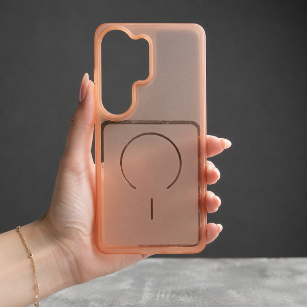 Orange Amber Silicone Case for Samsung S26 Ultra