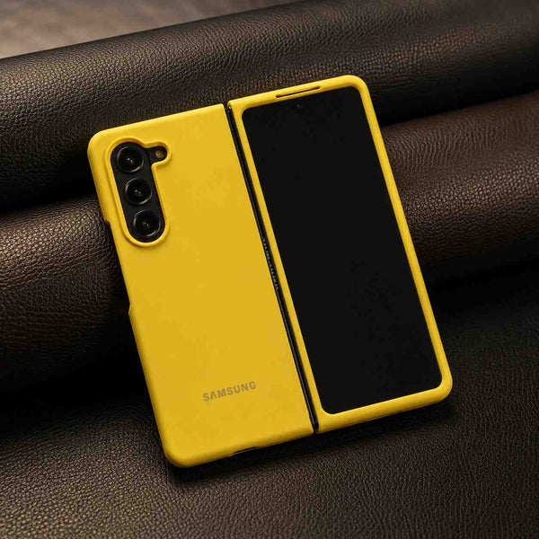 Yellow Original Silicone case for Samsung Z Fold 5 5G