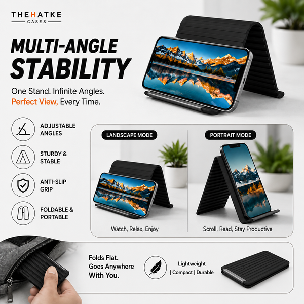 Black Magic foldable flexible silicone stand