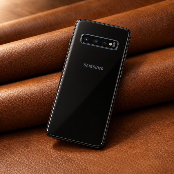 Black Camera Safe mirror case for Samsung S10 Plus