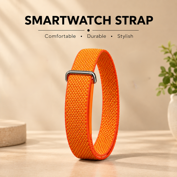 Orange Nylon Strap For Google Fitbit Air
