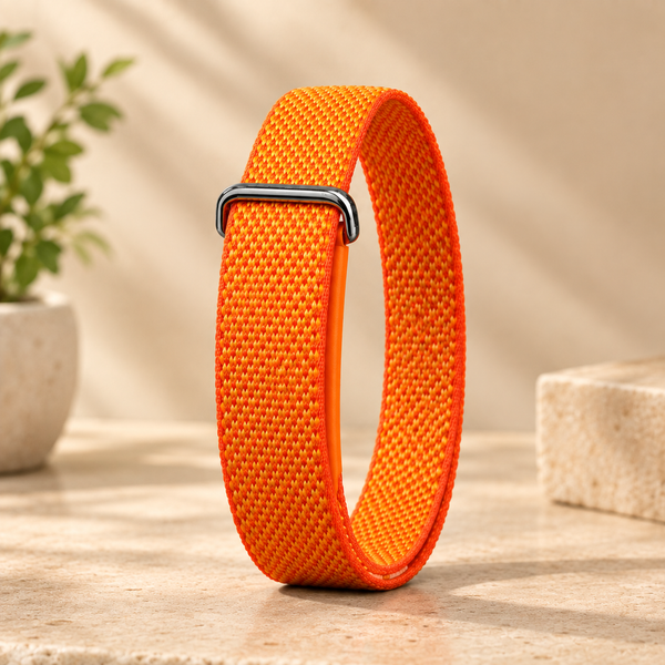 Orange Nylon Strap For Google Fitbit Air