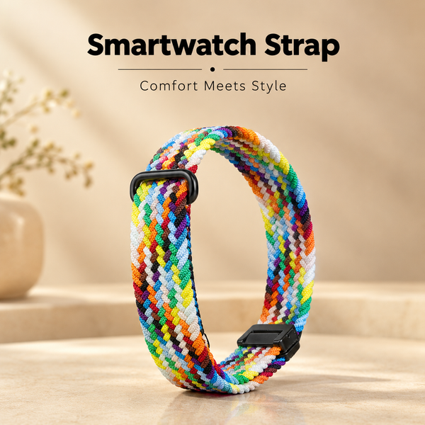 Rainbow Nylon Strap For Google Fitbit Air
