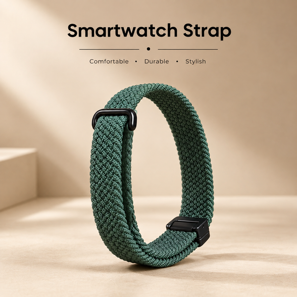 Green Nylon Strap For Google Fitbit Air