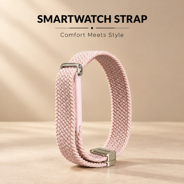 Peach Nylon Strap For Google Fitbit Air