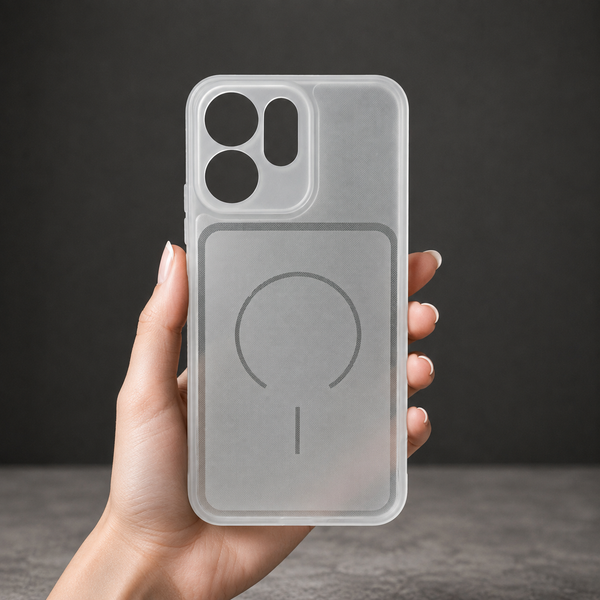 White Amber Silicone Case for Oppo Reno 15c