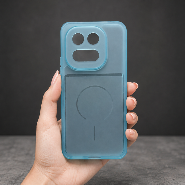 Light Blue Amber Silicone Case for IQOO 15