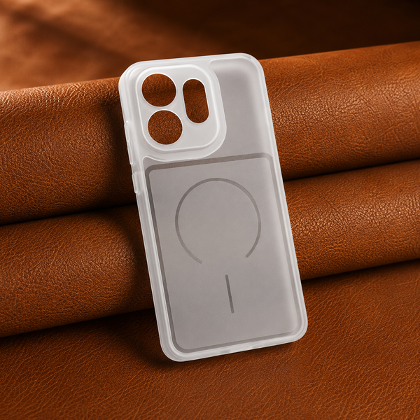 White Amber Silicone Case for Oppo Reno 16