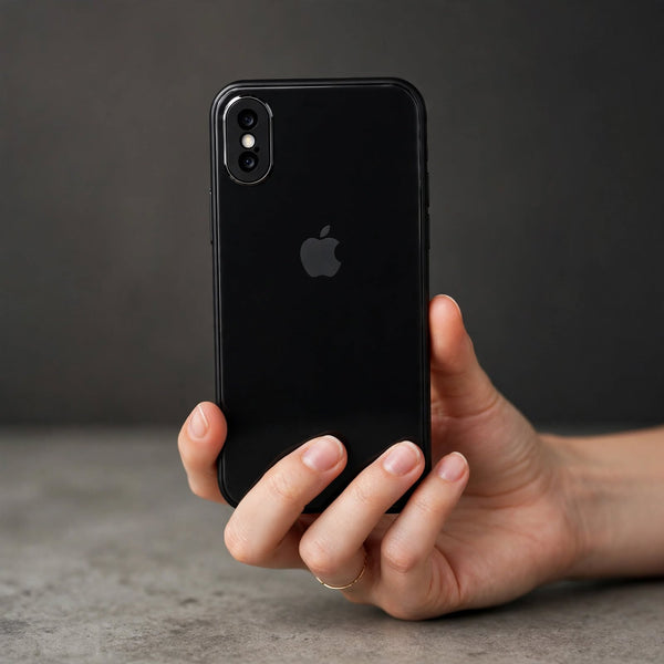 Black Camera Safe mirror case for Apple Iphone X/Xs