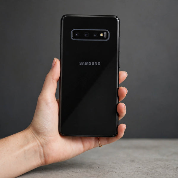 Black Camera Safe mirror case for Samsung S10 Plus