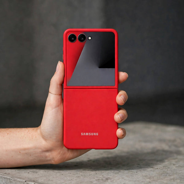 Red Original Silicone case for Samsung Galaxy Z FLIP 7