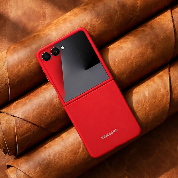 Red Original Silicone case for Samsung Galaxy Z FLIP 7