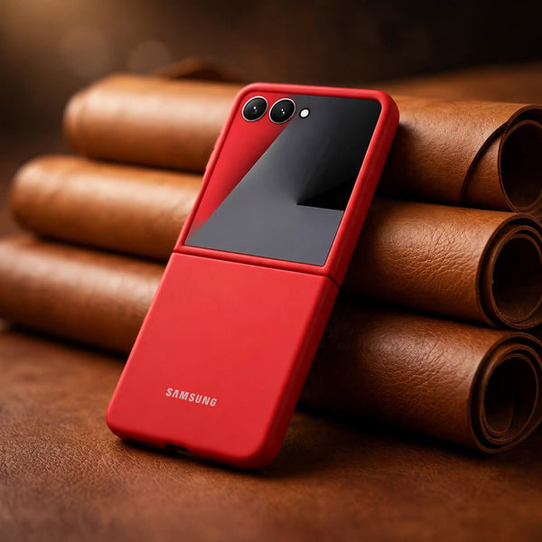 Red Original Silicone case for Samsung Galaxy Z FLIP 7