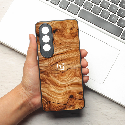 Classic Wood metal back case for OnePlus Nord CE 4