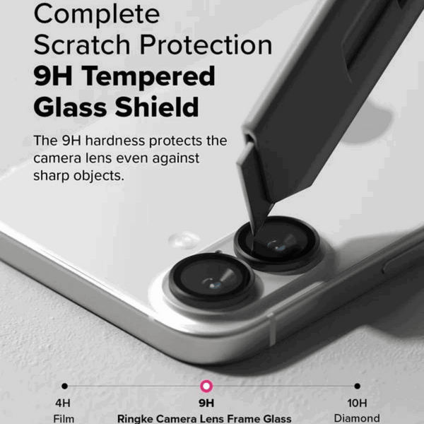 Black Metallic camera ring lens guard for Apple iphone 17