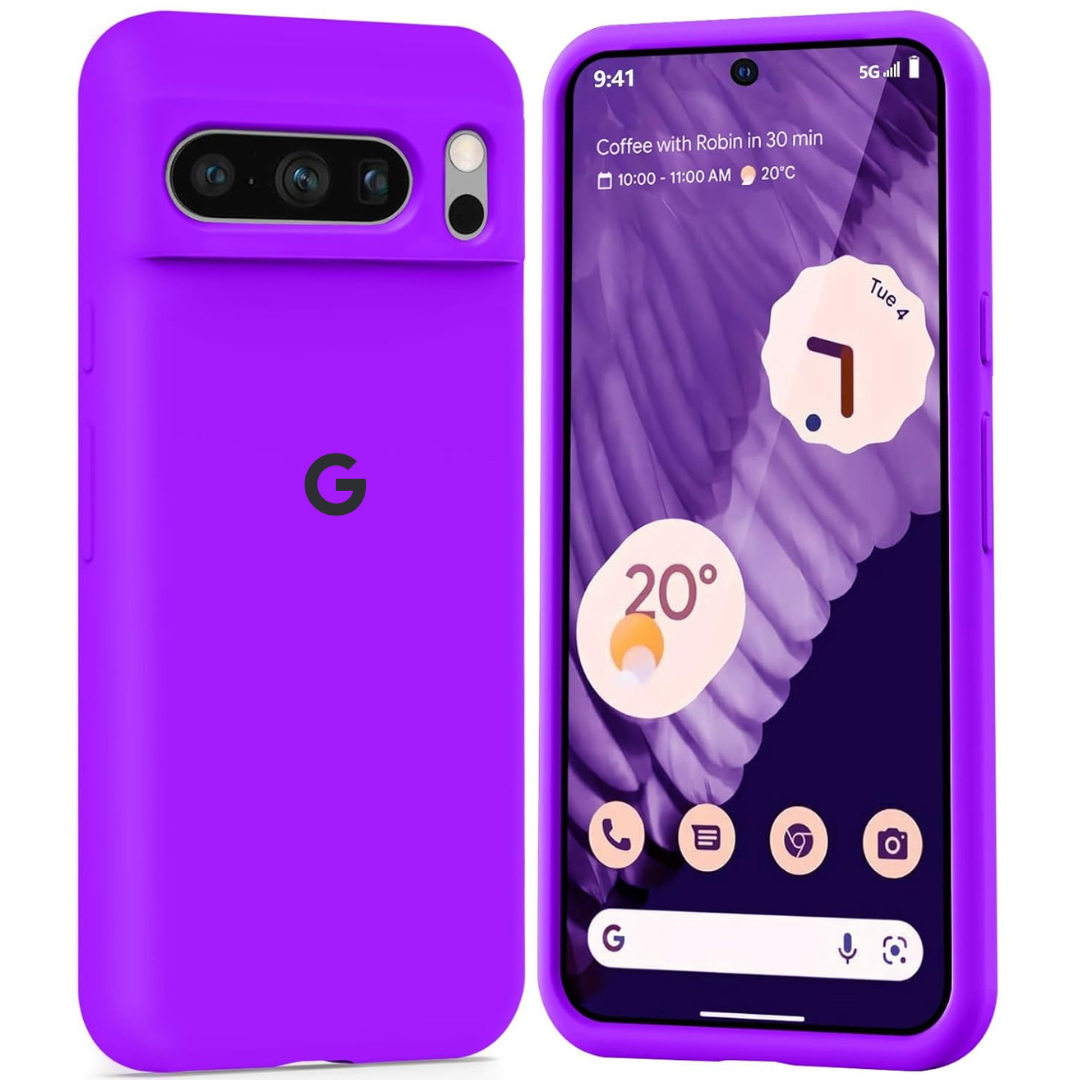 Dark Purple Camera Original Silicone case for Google Pixel 8