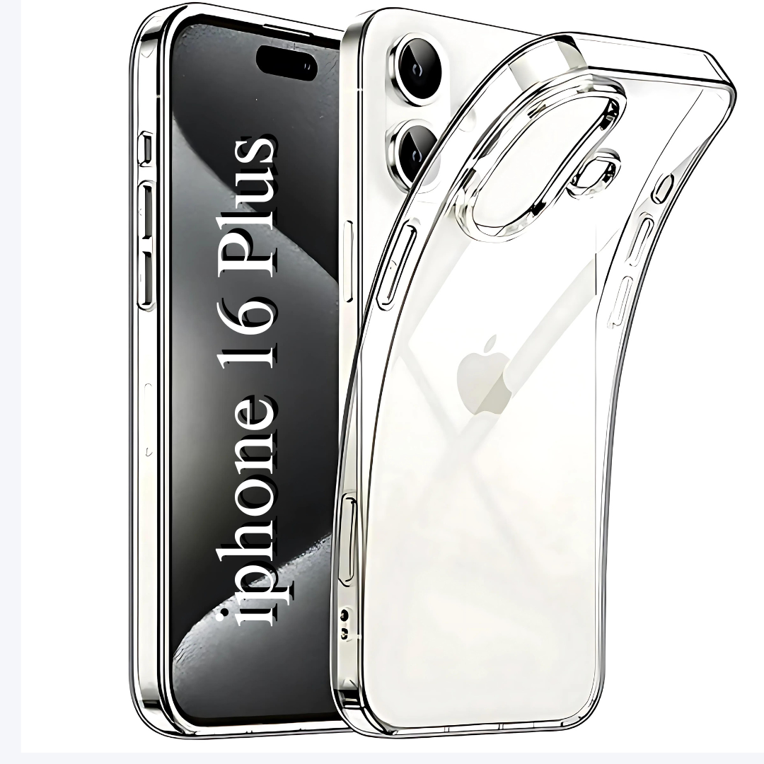 SilicaClear Transparent Silicone Case for Apple Iphone 16 Plus