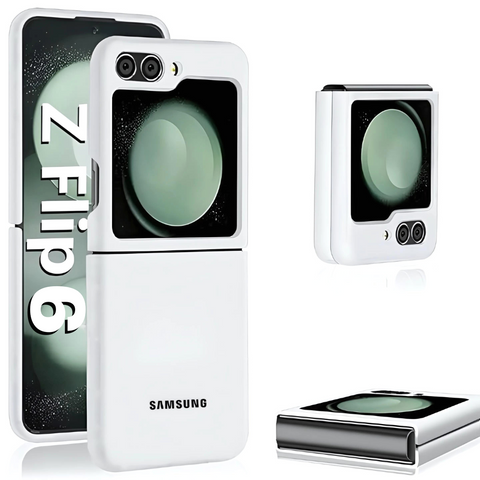 White Original Silicone case for Samsung Galaxy Z FLIP 6