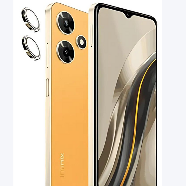 Gold Metallic camera ring lens guard for Infinix Hot 30i