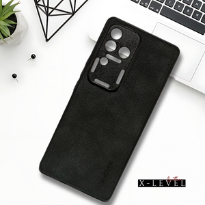 X-LEVEL Black Leather Case for Vivo V30 Pro