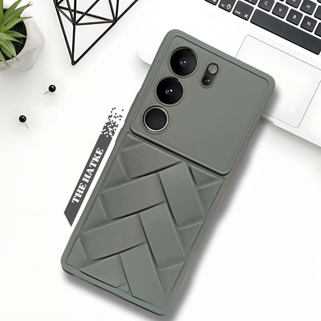 Grey Mystic Silicone Case for Vivo V29 Pro